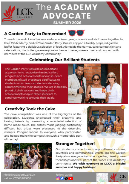 LCK Academy The Academy Advocate - Summer 2026